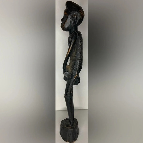 Vintage AFRICAN Tribal Art Piece 1960s Created by Local Tribal Artisan REAL OOAK - Picture 3 of 9